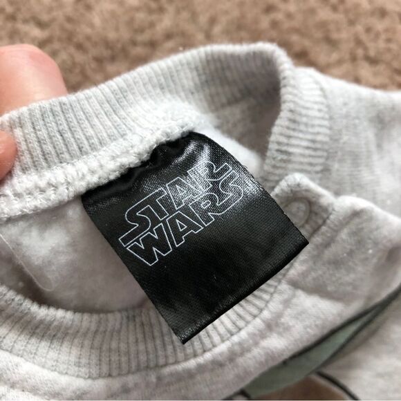 Star Wars Baby Yoda Two Piece Matching Set Sweatshirt Joggers Baby 0-3 Mos - Picture 7 of 11